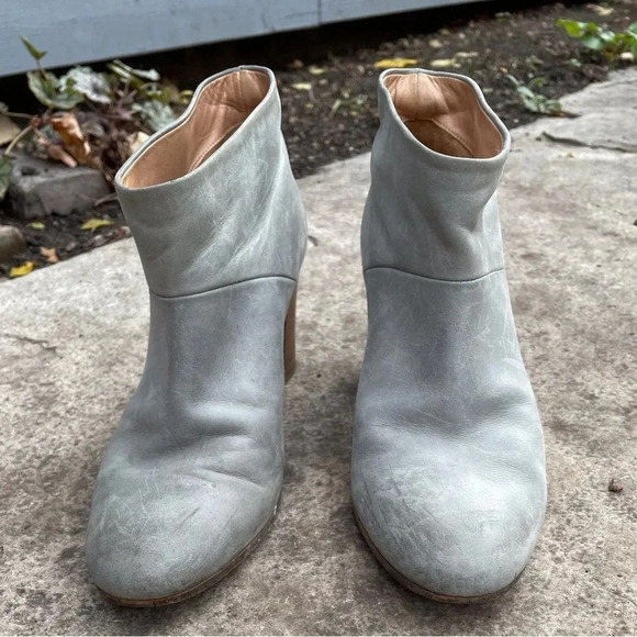 Maison Martin Margiela Line 22 Blue Leather Boots, size 39.5 - Picture 6 of 13